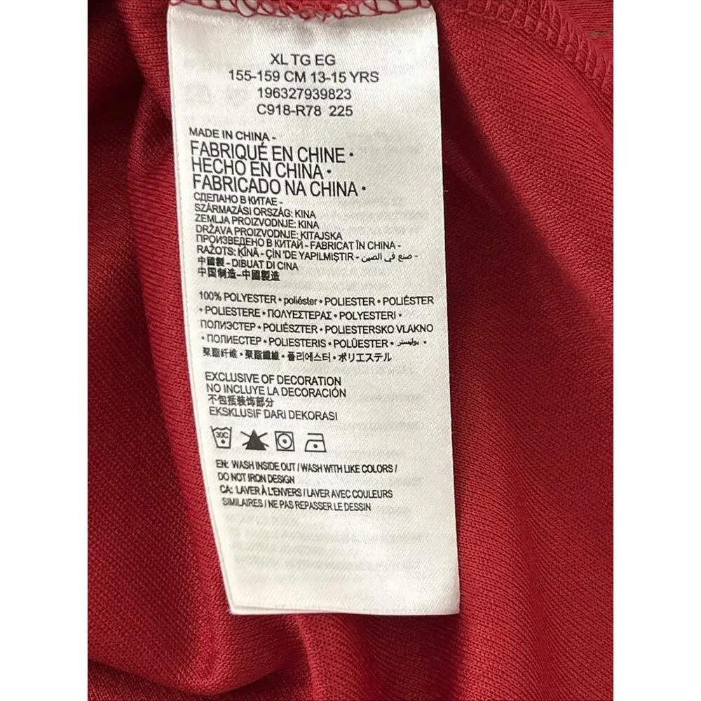 Jordan 23 Youth Basketball Jersey Dress Red Size XL 13-15Years NBA Style